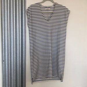 Madewell Blue and White Striped Dress